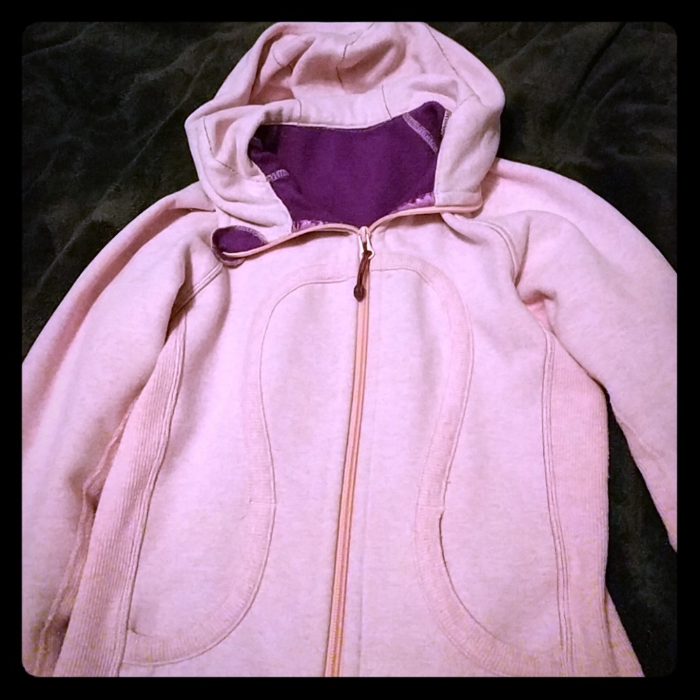 Lululemon pink scuba hoodie size 4